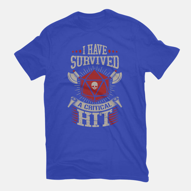 I Survived A Critical Hit-youth basic tee-ShirtGoblin