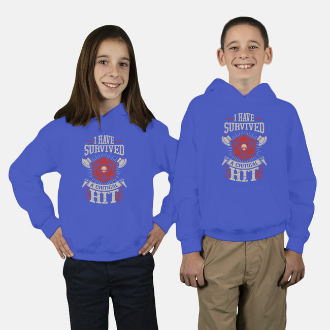 I Survived A Critical Hit-youth pullover sweatshirt-ShirtGoblin