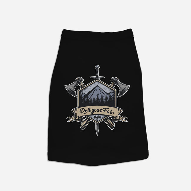 Roll Your Fate-dog basic pet tank-ShirtGoblin