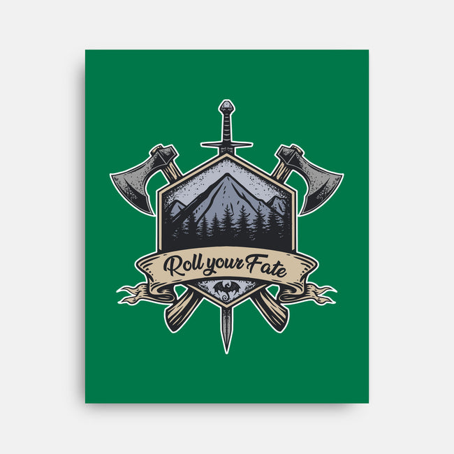 Roll Your Fate-none stretched canvas-ShirtGoblin