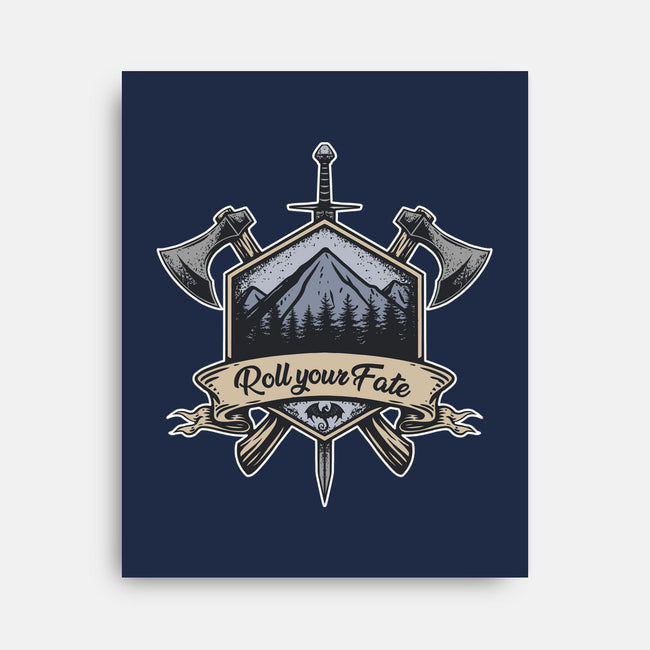Roll Your Fate-none stretched canvas-ShirtGoblin