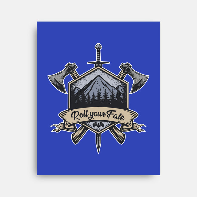 Roll Your Fate-none stretched canvas-ShirtGoblin