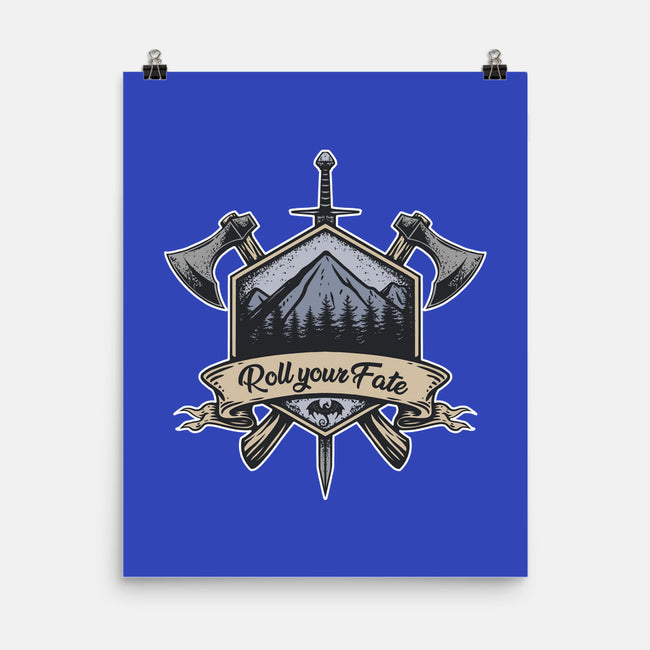 Roll Your Fate-none matte poster-ShirtGoblin
