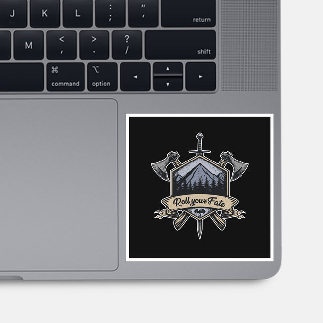 Roll Your Fate-none glossy sticker-ShirtGoblin