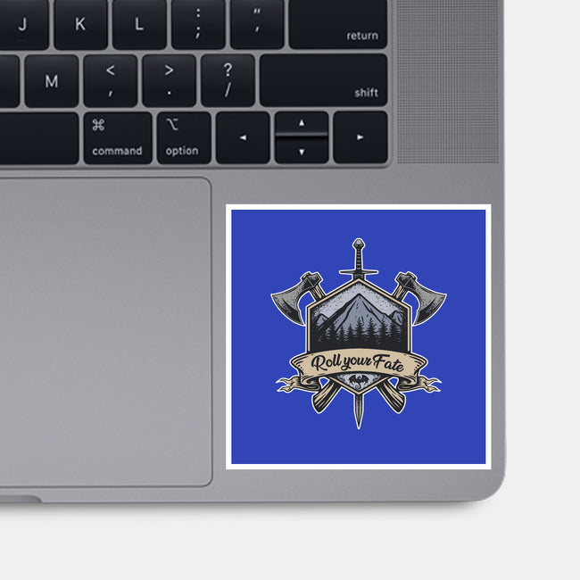 Roll Your Fate-none glossy sticker-ShirtGoblin