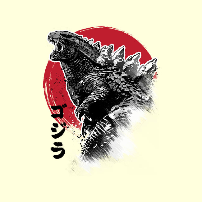 King Gojira-none stretched canvas-DrMonekers