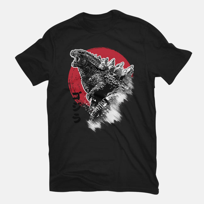 King Gojira-womens fitted tee-DrMonekers