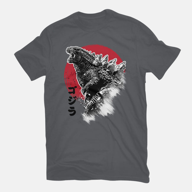 King Gojira-womens fitted tee-DrMonekers