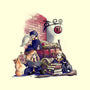 Way To School-none removable cover w insert throw pillow-fanfabio