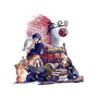 Way To School-none removable cover w insert throw pillow-fanfabio