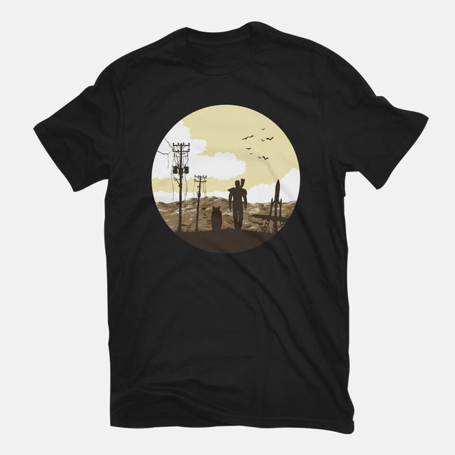 Nuclear Walk-unisex basic tee-Astoumix