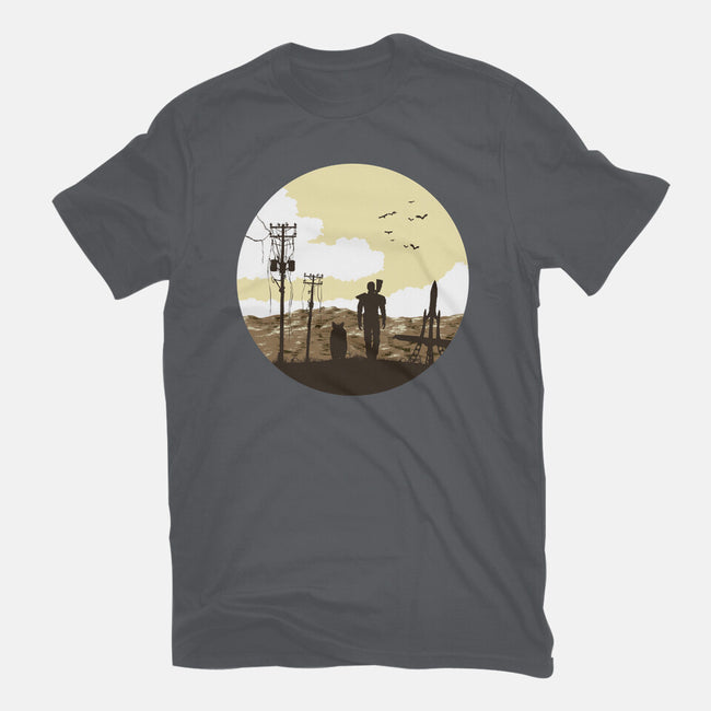 Nuclear Walk-unisex basic tee-Astoumix