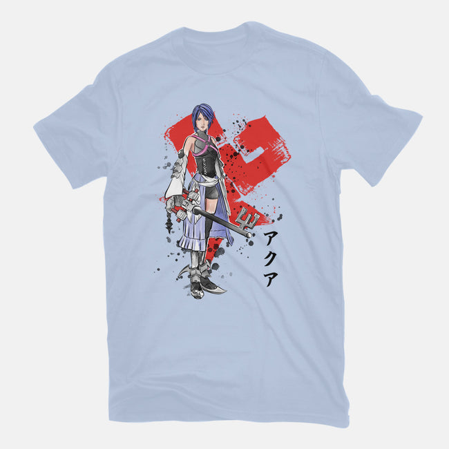 Keyblade Master Aqua-womens fitted tee-DrMonekers