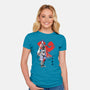Keyblade Master Aqua-womens fitted tee-DrMonekers