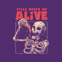 Pizza Keeps Me Alive-mens premium tee-eduely