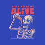 Pizza Keeps Me Alive-mens premium tee-eduely
