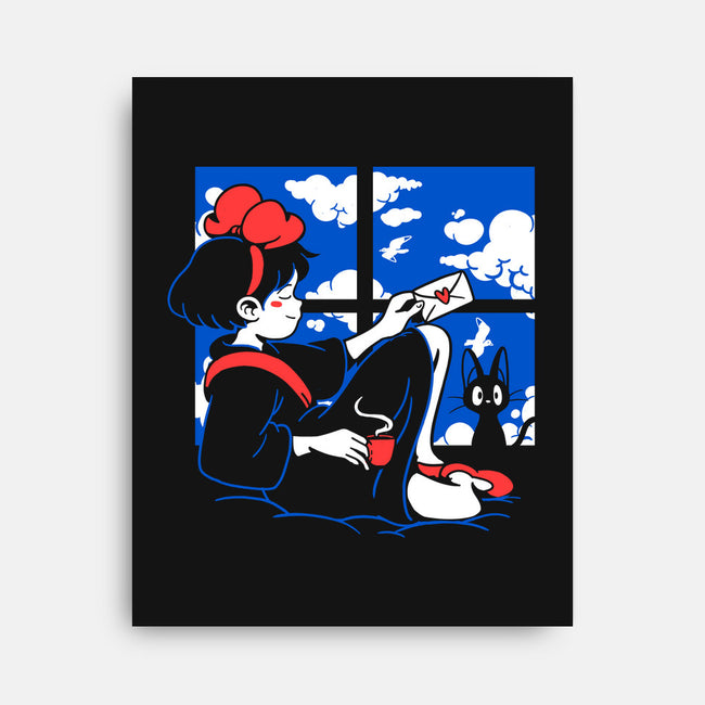 Delivery Resting-none stretched canvas-estudiofitas