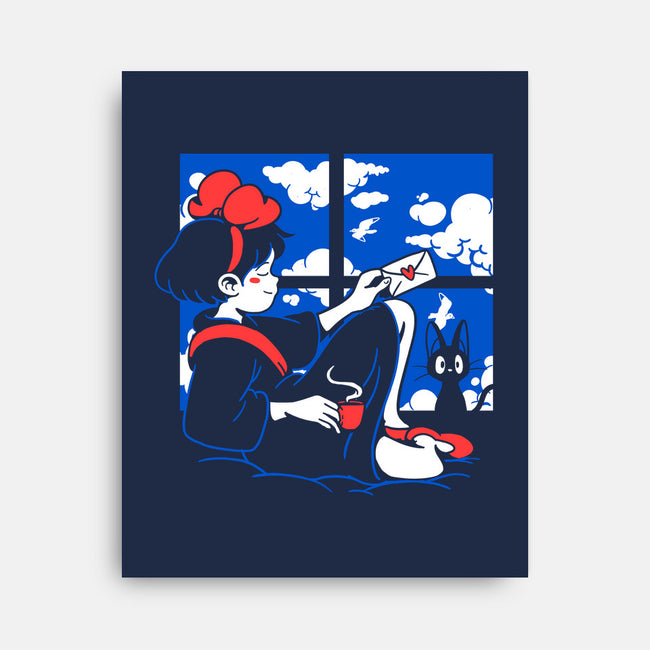 Delivery Resting-none stretched canvas-estudiofitas