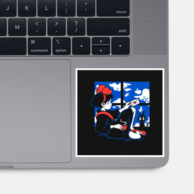 Delivery Resting-none glossy sticker-estudiofitas