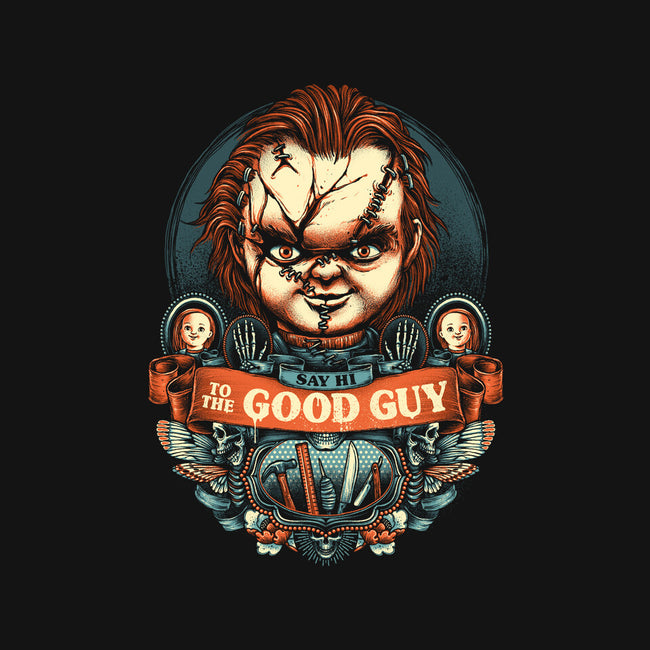 Say Hi To The Good Guy-none removable cover w insert throw pillow-glitchygorilla