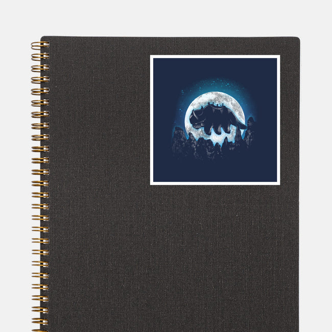 Moonlight Bison-none glossy sticker-fanfreak1