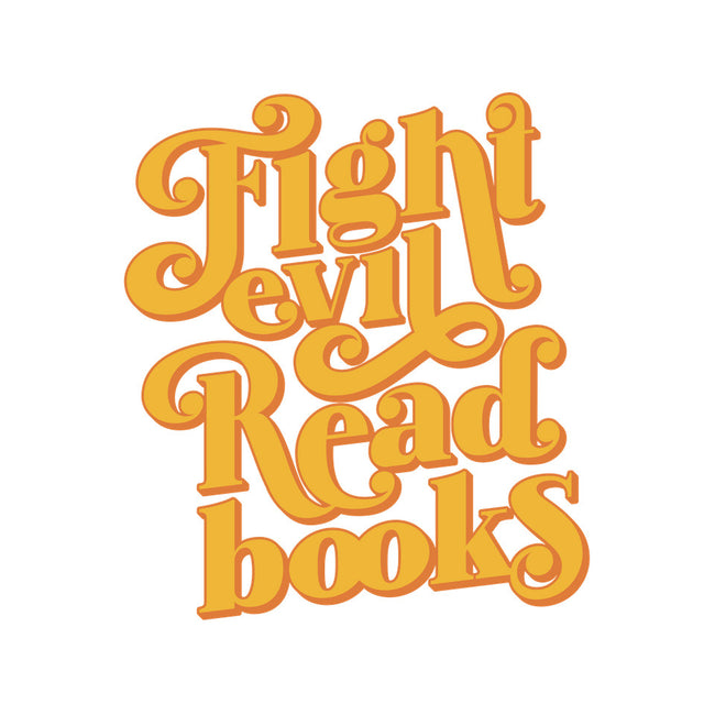 Fight Evil, Read Books-none stretched canvas-Agu Luque