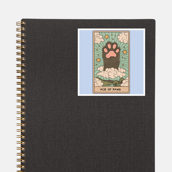 Ace of Paws-none glossy sticker-Thiago Correa