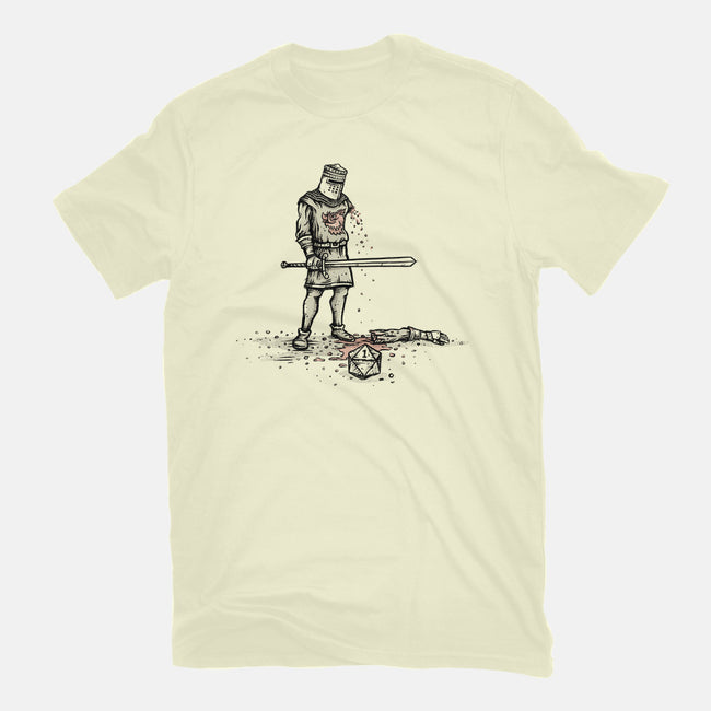 Rolling a One-mens basic tee-kg07