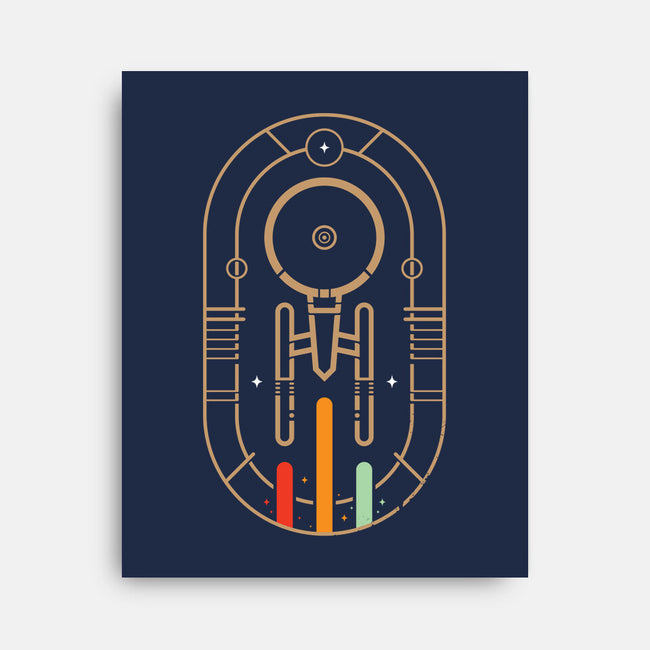 Fly Boldy-none stretched canvas-BadBox