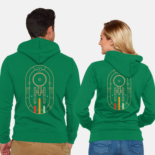 Fly Boldy-unisex zip-up sweatshirt-BadBox