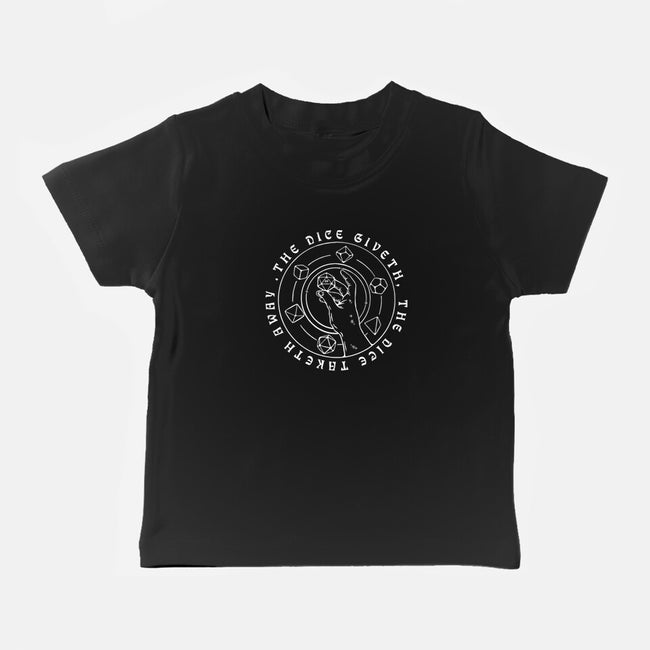The Dice Giveth-baby basic tee-ShirtGoblin