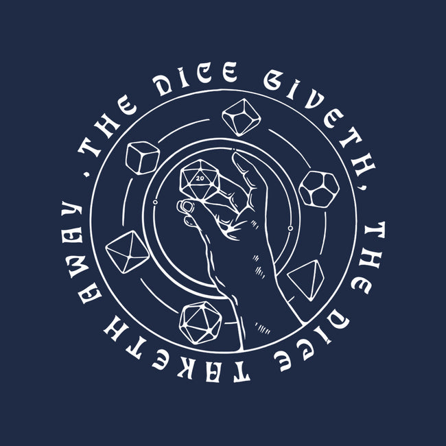 The Dice Giveth-none glossy sticker-ShirtGoblin
