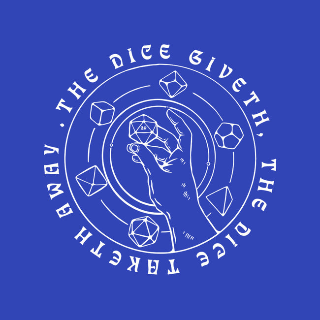 The Dice Giveth-none glossy sticker-ShirtGoblin