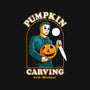 Carving With Michael-none stretched canvas-DinoMike