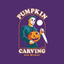Carving With Michael-none stretched canvas-DinoMike