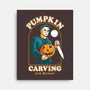 Carving With Michael-none stretched canvas-DinoMike