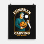 Carving With Michael-none matte poster-DinoMike