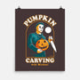 Carving With Michael-none matte poster-DinoMike