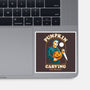 Carving With Michael-none glossy sticker-DinoMike