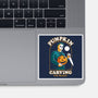 Carving With Michael-none glossy sticker-DinoMike