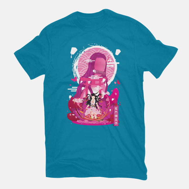 Nezuko Negative Space-mens premium tee-SwensonaDesigns