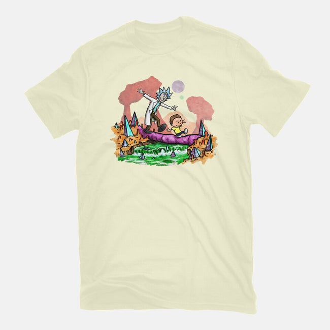 Look Morty!-mens basic tee-NightWolf Studios