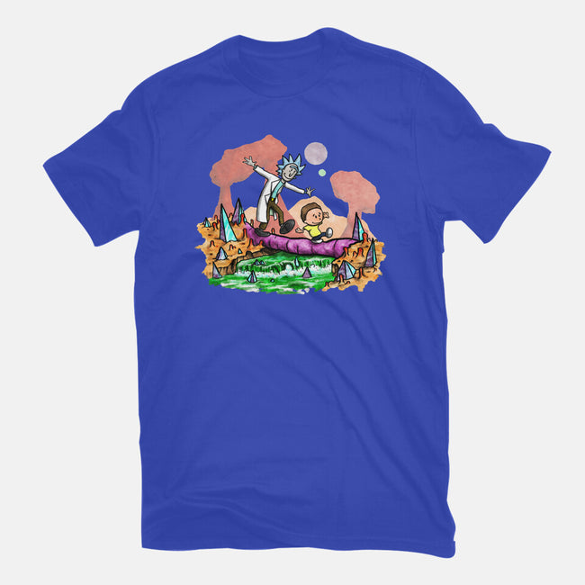 Look Morty!-mens basic tee-NightWolf Studios