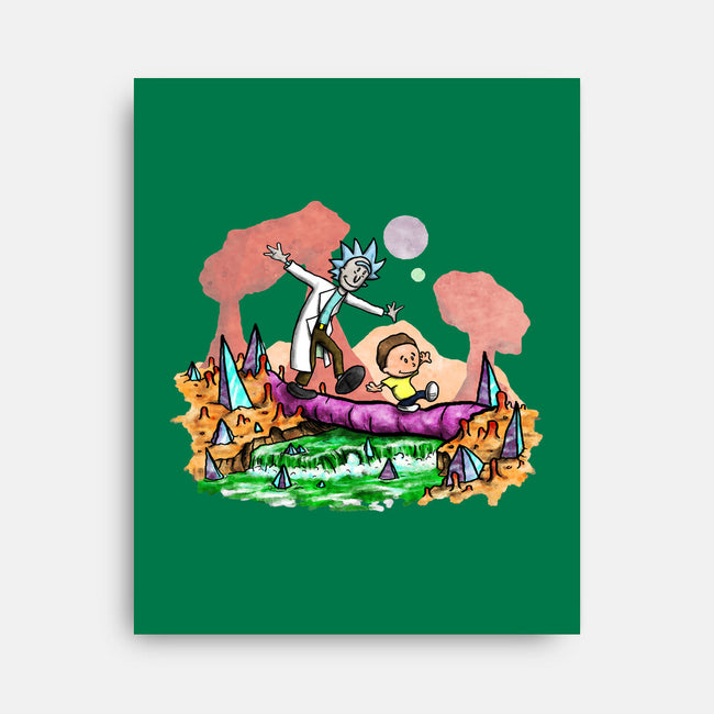 Look Morty!-none stretched canvas-NightWolf Studios