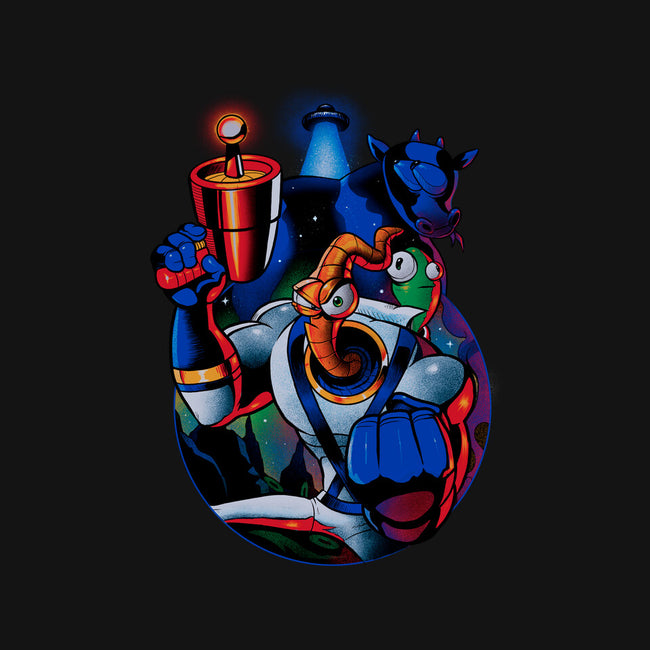 Earthworm Groovy!-none stretched canvas-Bruno Mota