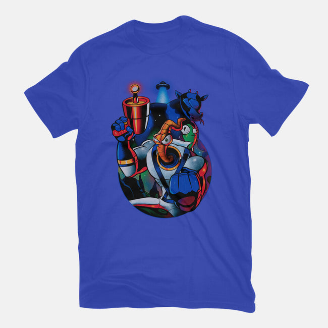 Earthworm Groovy!-youth basic tee-Bruno Mota