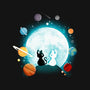 Moon Cat Planets-none non-removable cover w insert throw pillow-Vallina84