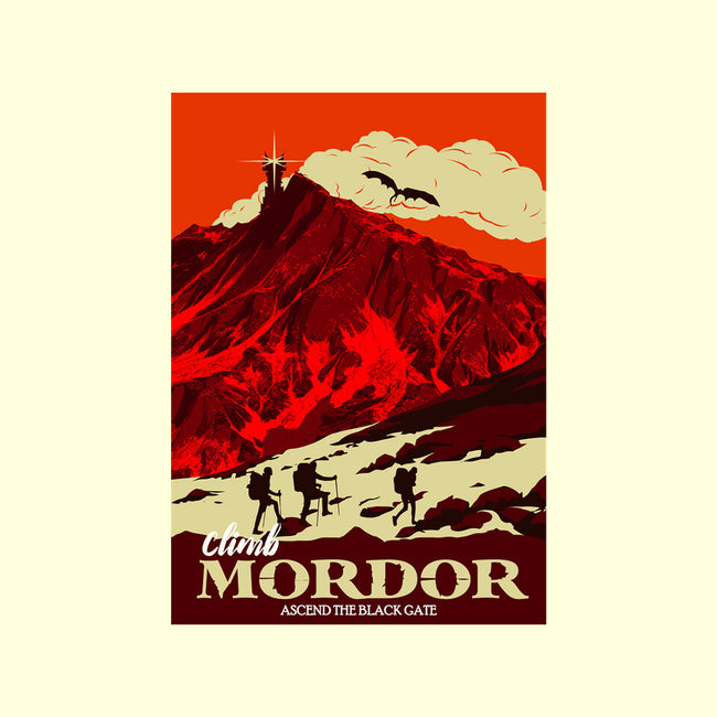 Climb Mordor-none fleece blanket-heydale