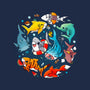 Summer Shark-womens basic tee-Vallina84