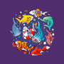 Summer Shark-none polyester shower curtain-Vallina84
